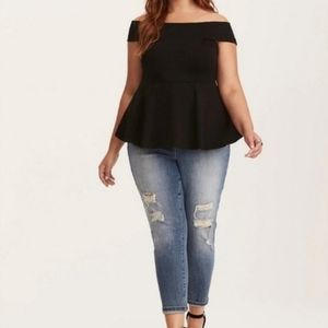 Off shoulder Peplem Blouse